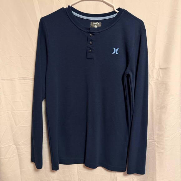 Hurley Other - Hurley Dark Blue‎ Long Sleeve Henley